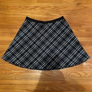 2 for $20 Black & White Plaid Skirt